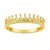 14k Yellow Gold Crown Motif Ring