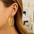 Large Wedding Hoop Earrings in 14K Yellow Gold