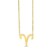 14K Yellow Gold Aries Necklace