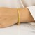 Solid Diamond Cut Round Franco Bracelet in 14k Yellow Gold  (2.70 mm)