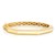 14k Yellow Gold High Polish Geometric Bangle (6.10 mm)