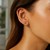 Round Shiny Stud Earrings in 10k Yellow Gold (4mm)