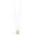 14K Yellow Gold Helium Initial R Pendant