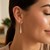 Fancy Puffed Teardrop Polished Earrings in 14k Rose Gold