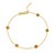 14K Yellow Gold Citrine Station Bracelet