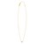 14K Yellow Gold Mini Diamond W Initial Pendant Necklace