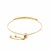 14k Yellow Gold Chain Bar Lariat Style Bracelet (1.00 mm)