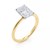2 Carat Radiant Lab Grown IGI G/VS1 Diamond Solitaire Ring in 14K Yellow Gold