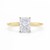 2 Carat Radiant Lab Grown IGI G/VS1 Diamond Solitaire Ring in 14K Yellow Gold