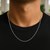 Diamond Cut Cable Link Chain in 14k White Gold (1.5 mm)
