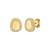 14K Yellow Gold Diamond Freeform Cushion Earrings