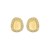 14K Yellow Gold Diamond Freeform Cushion Earrings