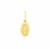14k Yellow Gold Oval Religious Medal Pendant