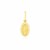 14k Yellow Gold Oval Religious Medal Pendant