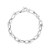 Sterling Silver Rhodium Plated Jax Link Bead Bracelet (9.20 mm)