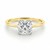 2 Carat Cushion Lab Grown IGI G/VS1 Diamond Solitaire Ring in 14K Yellow Gold