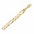 Solid Figaro Chain in 10K Yellow Gold (7.90 mm)