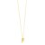 14K Yellow Gold Helium Initial F Pendant