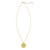 14K Yellow Gold Radiating Circle Necklace