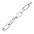 Sterling Silver Wide Paperclip Chain Bracelet (6.50 mm)