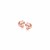 High Polish Finish Love Knot Stud Earrings in 14K Rose Gold