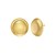 14K Yellow Gold Polished Button Stud Earrings