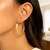 Round Sequined Hoop Earrings in 14k Yellow Gold(1.5x30mm)