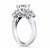 Five Stone Diamond Trellis Engagement Ring Mounting in 14k White Gold