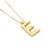 14K Yellow Gold Helium Initial E Pendant