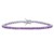 Sterling Silver Purple CZ Tennis Bracelet (3.30 mm)