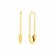 14k Yellow Gold Safety Pin Earrings