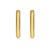 14K Yellow Gold Polished Round Hinged Hoop Earrings