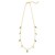 14K Yellow Gold Malachite And MOP Inlay Station Necklace