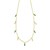 14K Yellow Gold Malachite And MOP Inlay Station Necklace