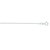 Faceted Cable Link Chain in 14k White Gold (1.2 mm)