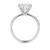 5 Carat Cushion Lab Grown IGI G/VS1 Diamond Solitaire Ring in 10K White Gold