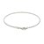 Solid Diamond Cut Rope Bracelet in 14k White Gold  (1.60 mm)