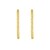 14K Yellow Gold Faceted Round Hoop Earrings