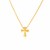 14k Yellow Gold with Cross Pendant
