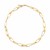 14K Yellow Gold Italian Oval Links Necklace