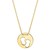 Baby Footprints Necklace in 10K Yellow Gold