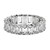 Emerald Cut Lab Grown Diamond Eternity Ring in 14k White Gold (6 cttw FG/VS2)