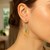 Multiple Row Entwined Earrings in 14k Two-Tone Gold