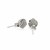 Stud Earrings with Textured Love Knot Style in Sterling Silver