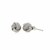 Stud Earrings with Textured Love Knot Style in Sterling Silver(9mm)