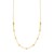14K Yellow Gold Adjustable Bead Link Necklace