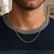 Round Cable Link Chain in 14k White Gold (2.6 mm)