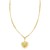 14K Yellow Gold Lucky Forever Heart Necklace
