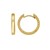 14K Yellow Gold Mini Beaded Round Huggie Earrings