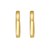 14K Yellow Gold Mini Beaded Round Huggie Earrings